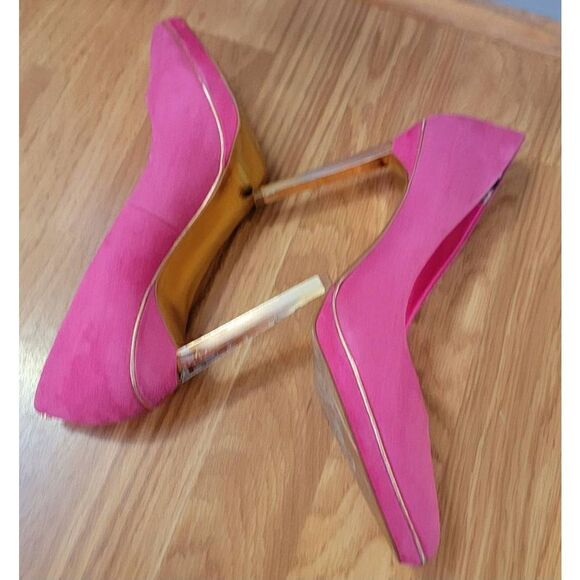 Ted Baker Lziblf Pointed-Toe Pump Fuchsia Suede Fabric 9.5 - Picture 5 of 8
